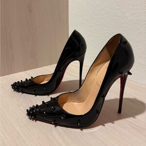 Chic Black Studded Heels